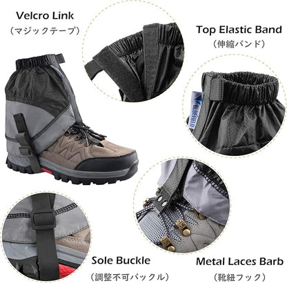 TRIWONDER Gaiters Low Gators Lightweight Waterproof Ankle Gaiters for Hiking Walking Backpacking
