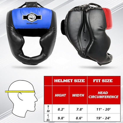 Sparring Head Guard with Gloves - Boxing Safety Headgear for MMA, Kickboxing, Muay Thai & Boxing - Adult & Kids
