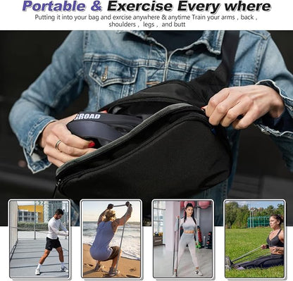 Resistance Band Pull Up Assistance Bands,Set of 5 Resistance Heavy Duty Exercise Stretch Fitness Bands for Stretching Power Lifting Workout Training with Instruction Guide