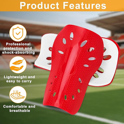 2 Pairs Shin Guards Soccer for Kids,Shin Pads Extra Lightweight Breathable Slide in Shin Guard for Football Training Match Outdoor Activities Protective Slip-in Shin Guards for Boys Girls