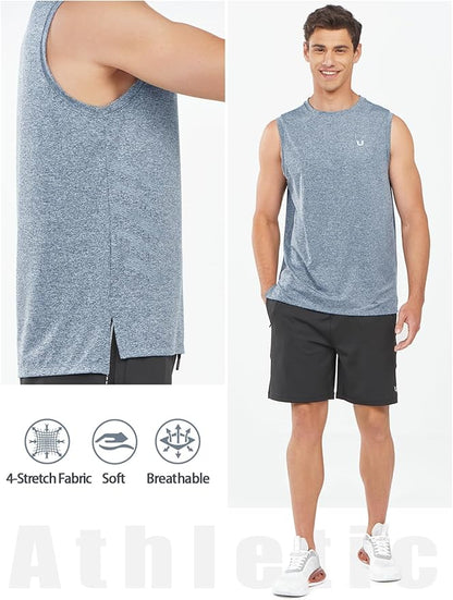 NORTHYARD Men's Athletic Workout Tank Top Running Gym Sleeveless Shirts Quick Dry Lightweight Training Sport Muscle Tank