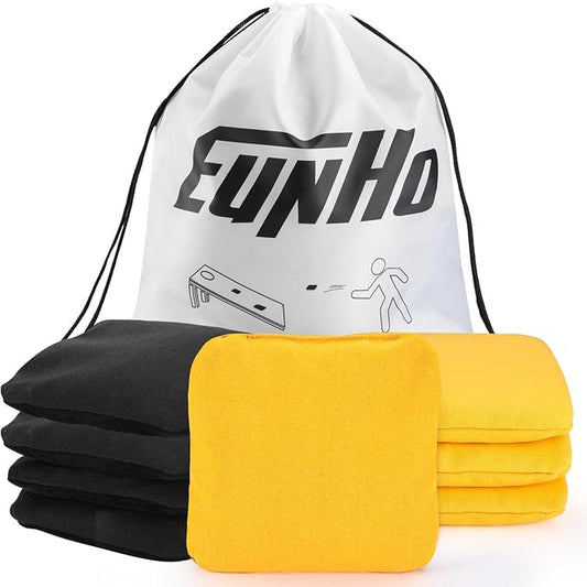 EunHo Cornhole Bags Set of 8 Regulation Size & Weight Corn Hole Bean Bags Official Professional All