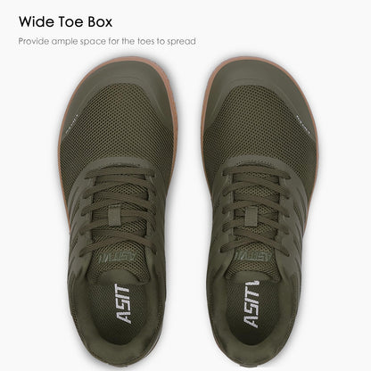 ASITVO Wide Men's Barefoot Zero Drop Sole Minimalist Width Toe Box Walking Shoes Sneakers Size 11