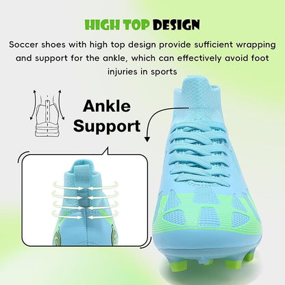 Soccer Cleats Kids Boys Girls Athletic Outdoor Football Shoes