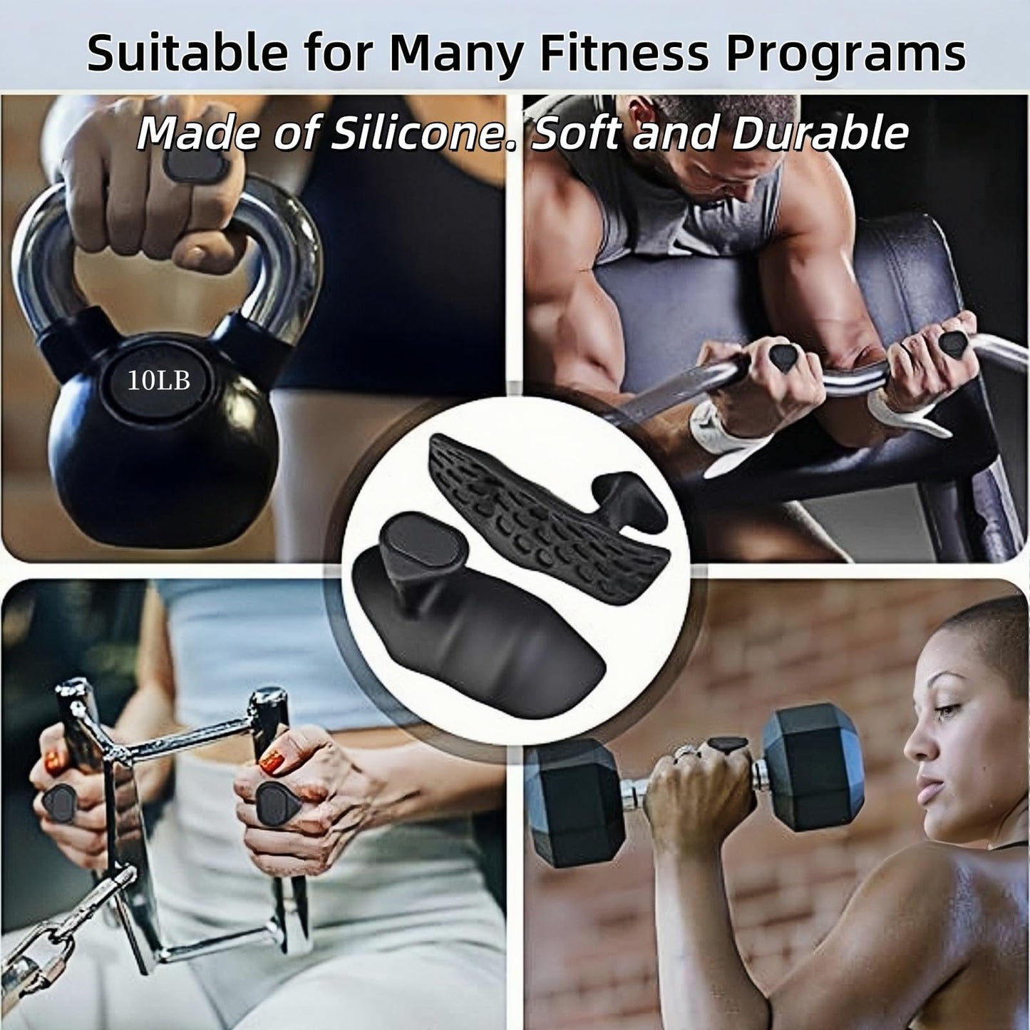Jopplim Anti-Slip Workout Grips, Ergonomic Alternative to Workout Gloves