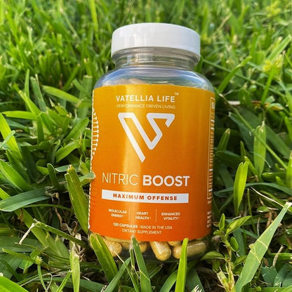 Nitric Boost - Nitric Oxide Supplement for Men | High Absorption Formula | 100% Natural Ingredients | Best Nitric Oxide Booster | Increase Blood Flow | 2 Month Supply