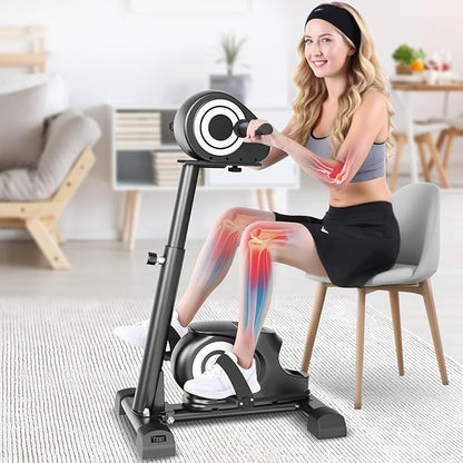 Motorized Rehabilitation Pedal Trainer ??Dual-Motor Electric Leg & Arm Exerciser with Active/Passive Modes, Low-Impact Quiet Rehab Equipment with LCD Display for Seniors & Physical Therapy