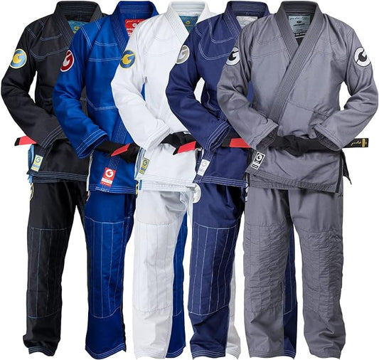 Gold BJJ Aeroweave Jiu Jitsu Gi - Ultra Lightweight BJJ Gi - Preshrunk Brazilian Jiu Jitsu Uniform for Men