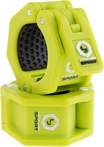 Lock-Jaw Sport Olympic Barbell Collar - Quick Release Barbell Clamp (Green)