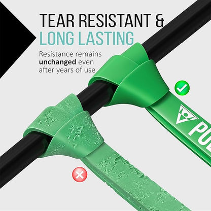 PULLUP & DIP Fitness Bands, Resistance Bands with Bag, Door Anchor (with Sets) and Exercise Guide - Single & in Value Set, Pull-Up Band Fitness Band for Calisthenics