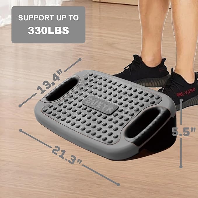 4-In-1 Aerobic Balance Board and Step Up Exercise Platform - Adjustable Multifunctional Balance Board Slant Board, Steppers for Exercise - Home Workout Non Slip Stepper Platform