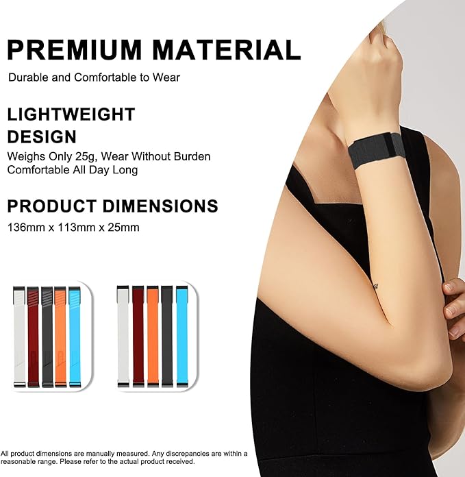 BLAYKE HydroKnit Wrist Band ??Ultimate Comfort, Quick-Dry & Sweat-Wicking, Retains 30% Less Moisture, 4.0 Compatible, Perfect for Sports & Night Swimming