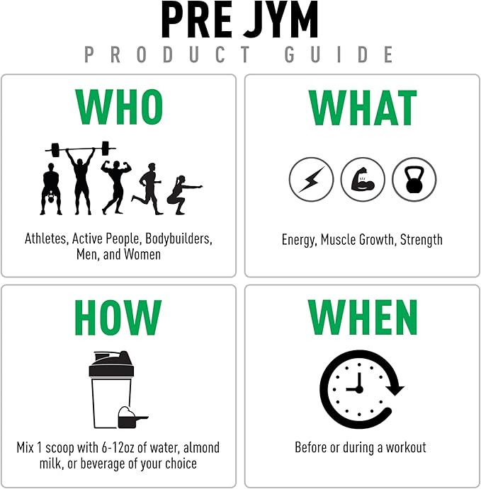 JYM Supplement Science Pre JYM Pineapple Strawberry Pre Workout Powder for Men & Women, BCAAs, Nootropics, Creatine HCI, Citrulline, Beta-Alanine, Betaine, Taurine, Huperzine, 30 Servings