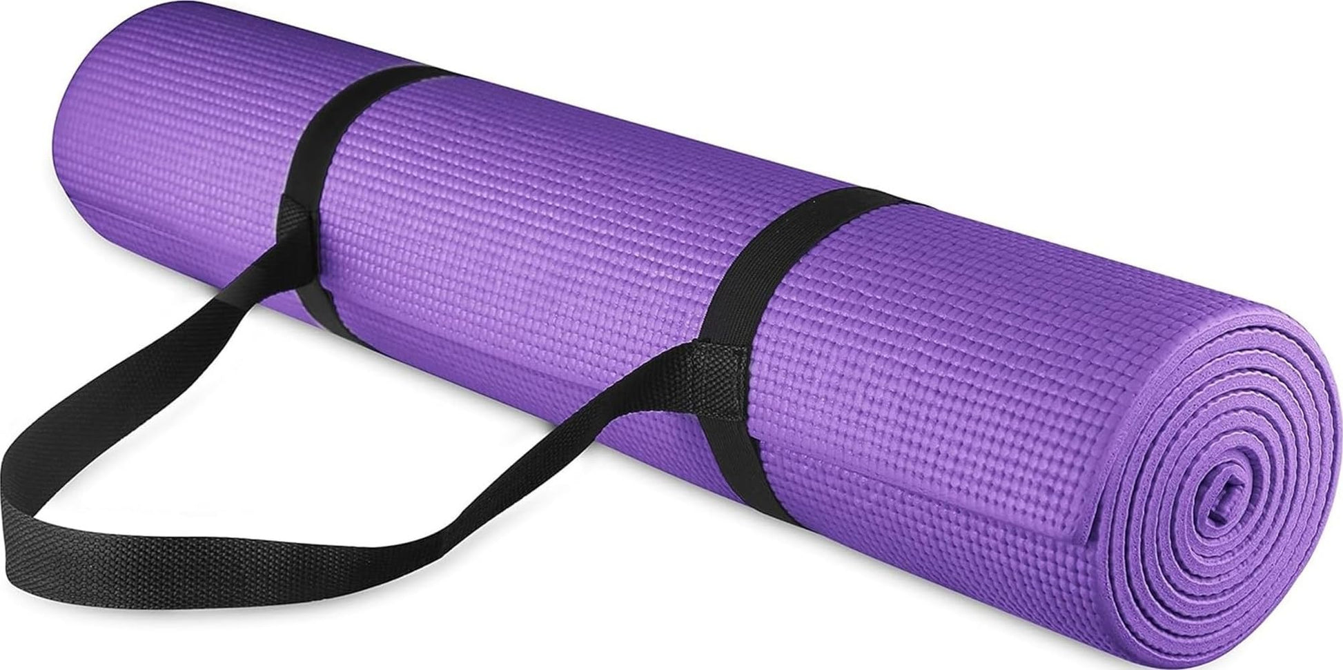 Fitvids 1/4-Inch High Density Thick Non Slip Yoga Mat with Knee Pad and Carrying Strap for Workout