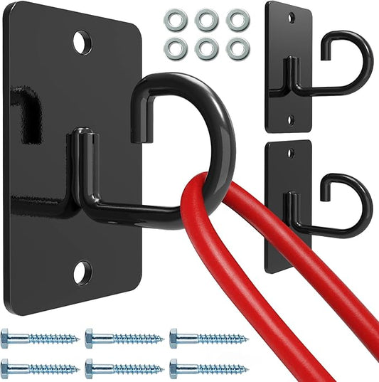 (3PCS) Wall Mount Workout Anchors,Resistance Band Wall Anchor,Space Saving Wall Mount Workout Anchors for Home Gym Workouts，Body Weight Straps, Suspension Training, Exercise,Stretching,Yoga