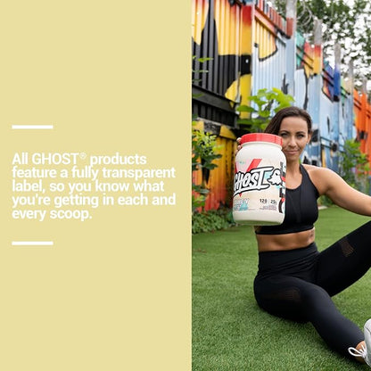 GHOST Whey Protein Powder, Fruity Cereal Milk - 2LB, 25G of Protein - Whey Protein Blend - ­Post Workout Fitness & Nutrition Shakes, Smoothies, Baking & Cooking - Soy & Gluten-Free