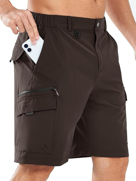 NORTHYARD Men's Cargo Hiking Shorts 9" Lightweight Outdoor Tactical Work Camping Sport Golf Casual