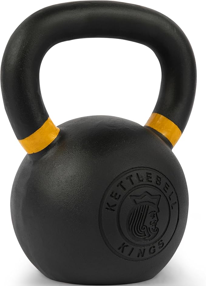 Kettlebell Kings Powder Coated Kettlebell Weights - 9-97 lb Strength Training Kettlebells for Men and Women - Hand Weights Workout Gym Equipment - Weights Set for Home Gym- New