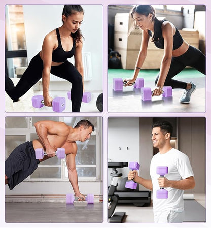 15LB 20LB 40LB 50LB Adjustable Dumbbell Set Free Weights Dumbbells Set for Women Men Hand Weights Sets Adjust Dumbbell Weight Sets for Home Gym Exercise Workout Strength Training Equipments