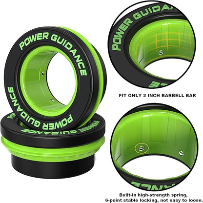 POWER GUIDANCE 50mm Barbell Clamps Barbell Collars, Quick Release Weight Olympic Barbell Clips for Bars, Non-Slip Olympic Barbell Clamps for Workout Weightlifting Fitness Training