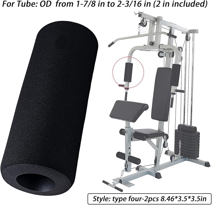 Foot Foam Pads Rollers Replacement(8.46 * 3.5 * 3.5in),Padding for Inversion Table, Workout Bench, Sits Ups Replacement Parts, Home Gym Accesories