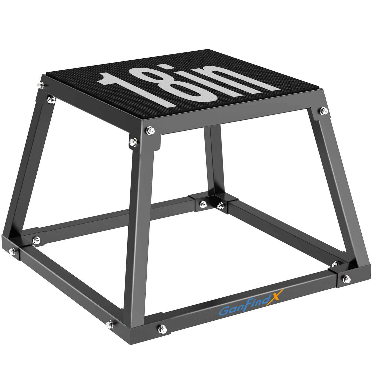 GanFindX Plyometric Jump Box, 18Inch Steel Platform for Fitness Training