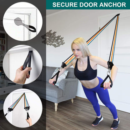 Resistance Bands Door Anchor Attachment, Secure Door Anchor Heavy Duty Door Anchor for Resistance