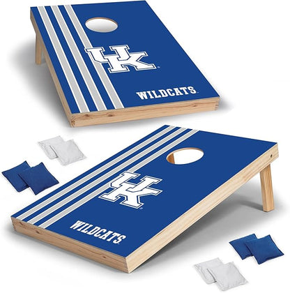 2' x 3' Solid Wood Cornhole Set with Direct Print HD Team Graphics – Great Gift for Any NCAA Fan! Bean Bag Toss Family Outdoor Games