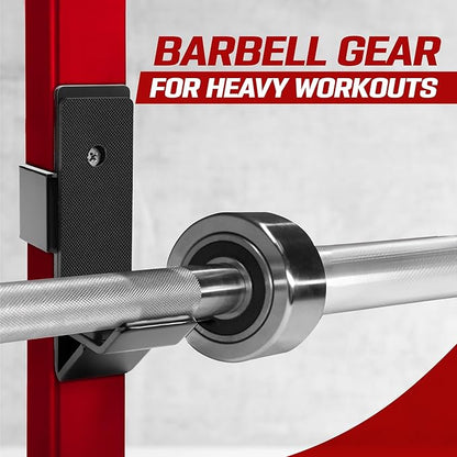 Yes4All Power Rack J-Hooks & Attachments ??Heavy Duty Barbell Holders Compatible with 2x2 & 3x3 Power Racks for Home Gym