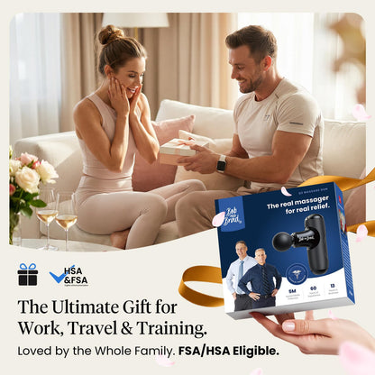 BOB AND BRAD Q2 Mini Massage Gun, Pocket-Sized Deep Tissue Massager Gun, Portable Percussion Muscle
