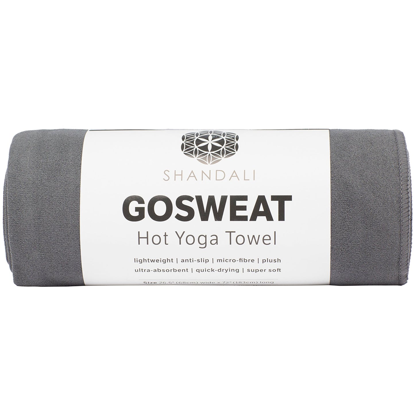 Shandali Hot Yoga Towel - Suede - 100% Microfiber, Super Absorbent, Bikram Yoga Mat Towel
