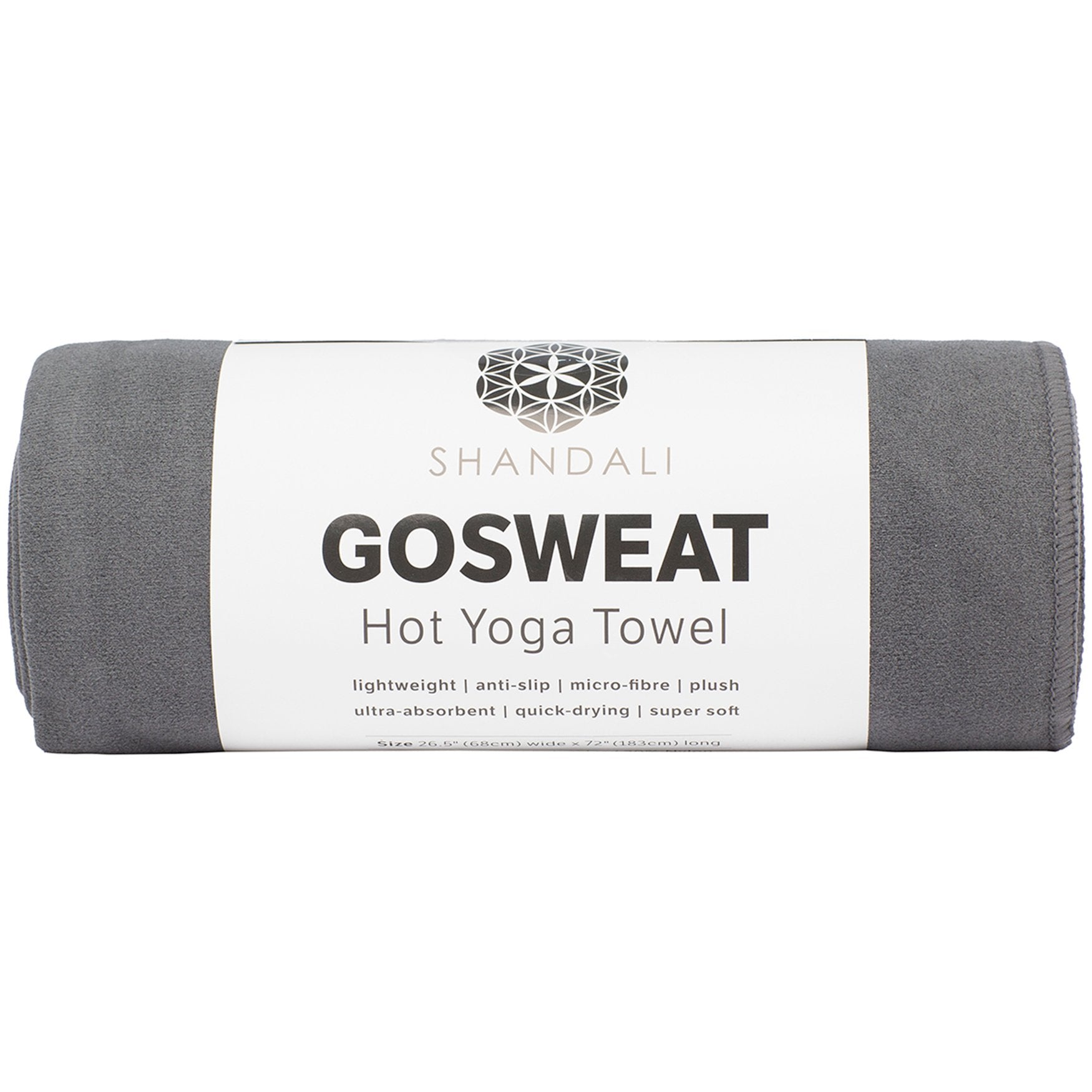 Shandali Hot Yoga Towel - Suede - 100% Microfiber, Super Absorbent, Bikram Yoga Mat Towel