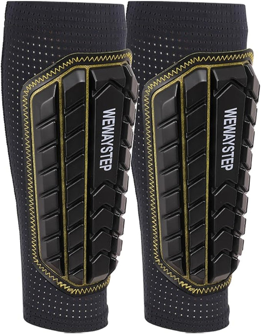 Shin Guards Soccer Kids Youth, Adult Shin Guards with Honeycomb Padding，Breathable & Anti-Slip Calf Compression Sleeves