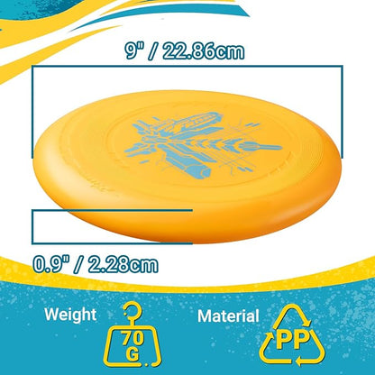 Wham-O Frisbee Go Flying Disc, 9 Inch Lightweight Sports Disc for Beginners Outdoor Beach Backyard Lawn Park Camping Family Activity Game - 70g