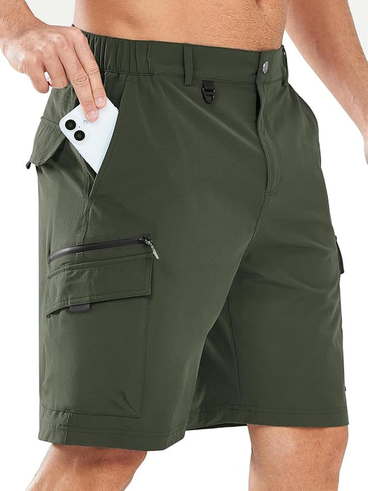 NORTHYARD Men's Cargo Hiking Shorts 9" Lightweight Outdoor Tactical Work Camping Sport Golf Casual