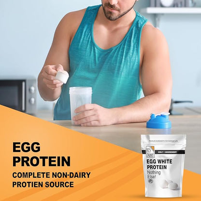 It's Just! - Egg White Protein Powder, Made in USA, Dried Egg Whites (Unflavored, 3lb)