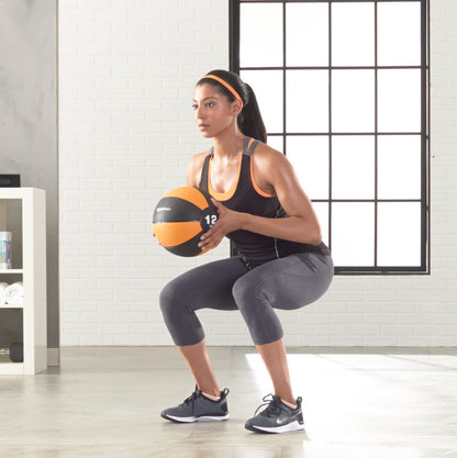 Amazon Basics Weighted Medicine Ball for Core Strength, Strength Training, Full-Body Workouts and