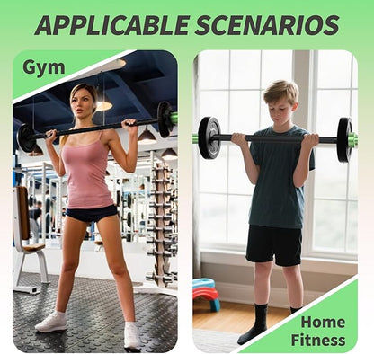 Egles Kids Barbell 5.5LB Mini Barbell Bar 4ft for Kid Women & Beginners Weighted Bar - Compatible with 2-Inch Weight Plates, for Strength Training Gym Weight Lifting, Multi-Color Training Bar