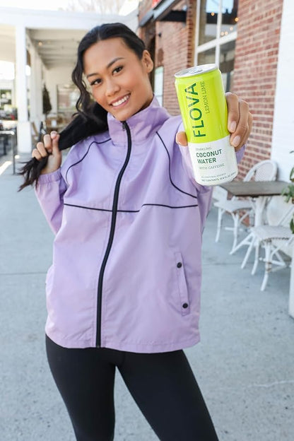 Flova Energy Drink, All Natural, Electrolytes and Minerals from Coconut Water, 4 Simple Easy to Pronounce Ingredients, 99% Juice, Assorted Pack of 12 Cans
