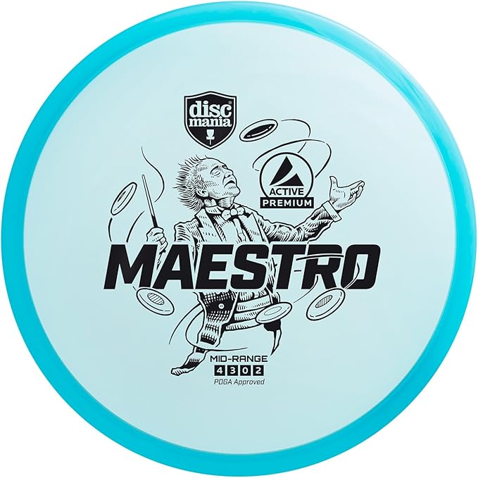 Discmania Disc Golf Set (5 Pack) | Active Premium Disc Golf Starter Set | Sensei, Maestro, Magician, Rockstar & Mentor | Premium Plastic, Easy to Throw | Ideal Gift for New Players (Colors May Vary)