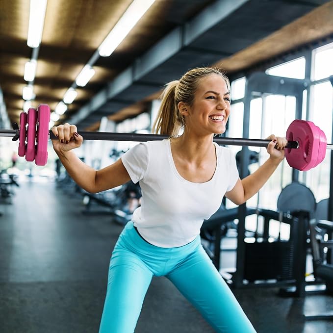 RitFit Adjustable Barbell Weight Set for Weightlifting and Strength Training in Home&Gym