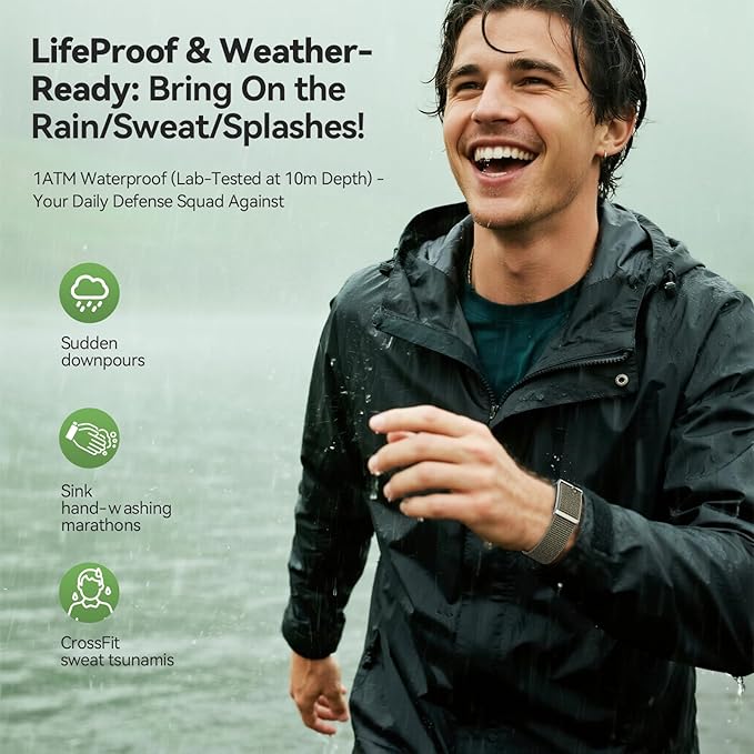 Fitness Tracker,Wearable Health Smart Bracelet Band with Blood Oxygen 170+ Sport Mode 60-Day Battery,Lifetime Membership,Activity Tracking Heart Rate Sleep Monitor for Android iOS,2 Bands