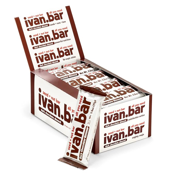 Protein Packed Energy Snack Bar | Provides Healthy Energy | Vegan, All Natural Ingredients | Soy, Dairy & Gluten Free (2.5 Ounce (Pack of 16 Bars), Chocolate)
