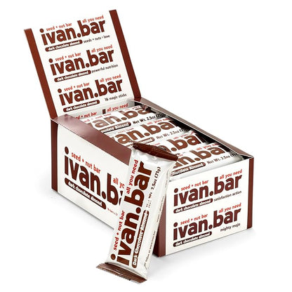 Protein Packed Energy Snack Bar | Provides Healthy Energy | Vegan, All Natural Ingredients | Soy, Dairy & Gluten Free (2.5 Ounce (Pack of 16 Bars), Chocolate)