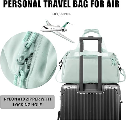 Weekender Duffel Bag with Shoe Compartment And Wet Pocket-Luggage Everyday Overnight Bag for Men and Women Travel-Carry On Gym Bag