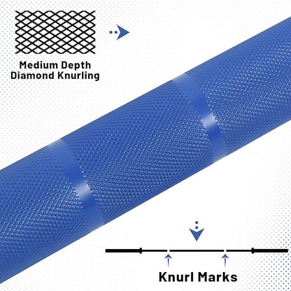 7ft Olympic Barbell, Weightlifting Barbell 28mm 45lb - 500/700/1000lbs Capacity with Smooth Spinning Sleeves, Olympic Bar Fits 2" Olympic Plates, for Snatch Clean Jerk - Home Gym Training