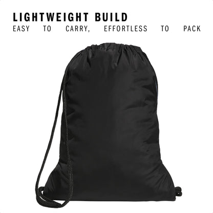 adidas Alliance Sackpack – Drawstring Backpack for Sports, Small Gym Bag, Twill Onix Grey/Black/3