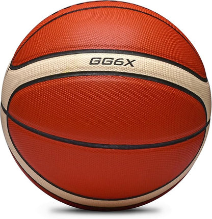 Training Soft Touch Rubber and Faux Leather Fighting Basketball, High Bounce Indoor Outdoor Basketball Gift