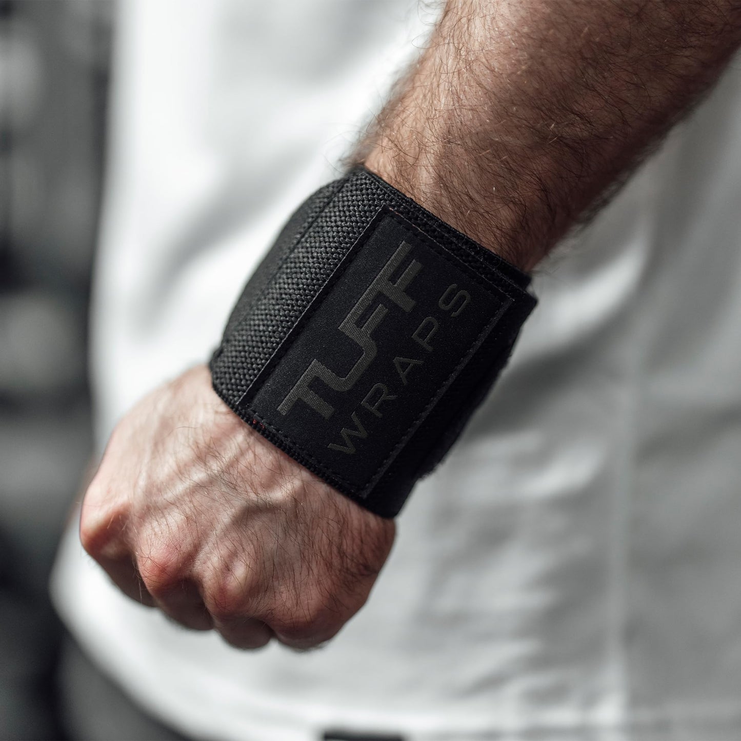 TuffWraps 16" Wrist Straps for Gym - No Thumb Loops - Powerlifting, Weightlifting, and Bench Press