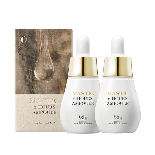 MASTINA Mastic Ampoule Serum Dropper Type (0.5fl oz, Pack of 2) White Mastic Complex 63%
